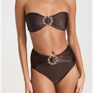 NWT$375 Zimmermann Chintz Macrame Ring Swim Bikini Bottoms Only Sz 3 (US 8-10)